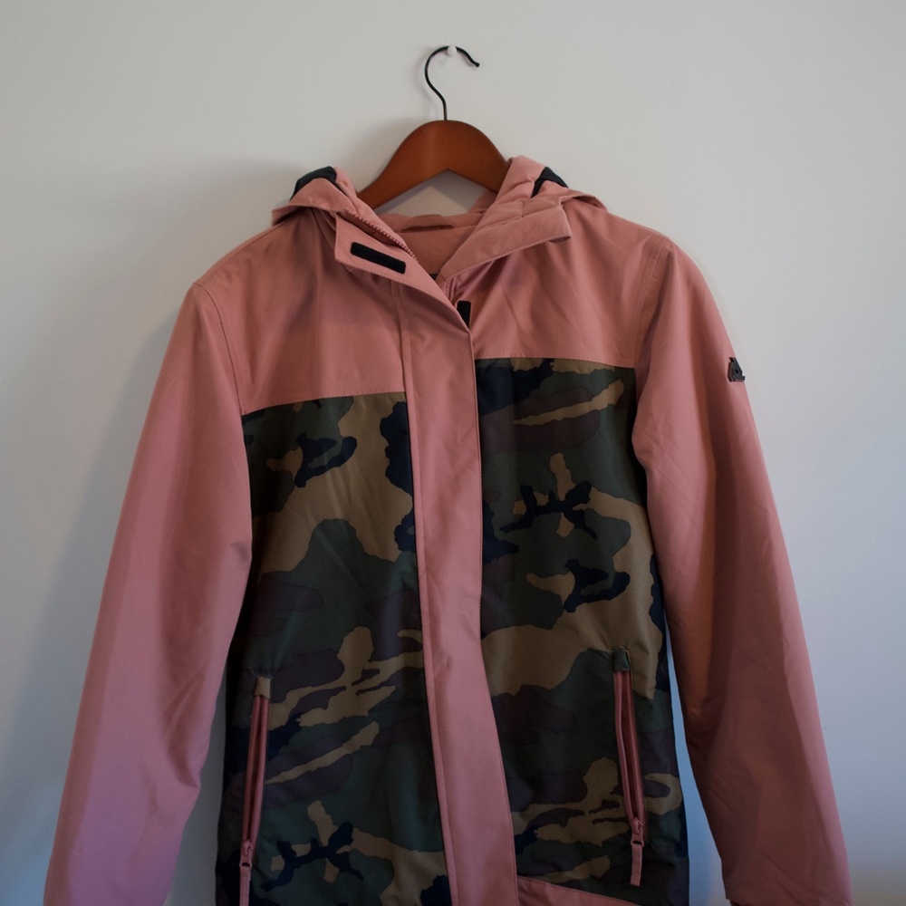 Aperture Pink and Camo Winter Coat. Size S.